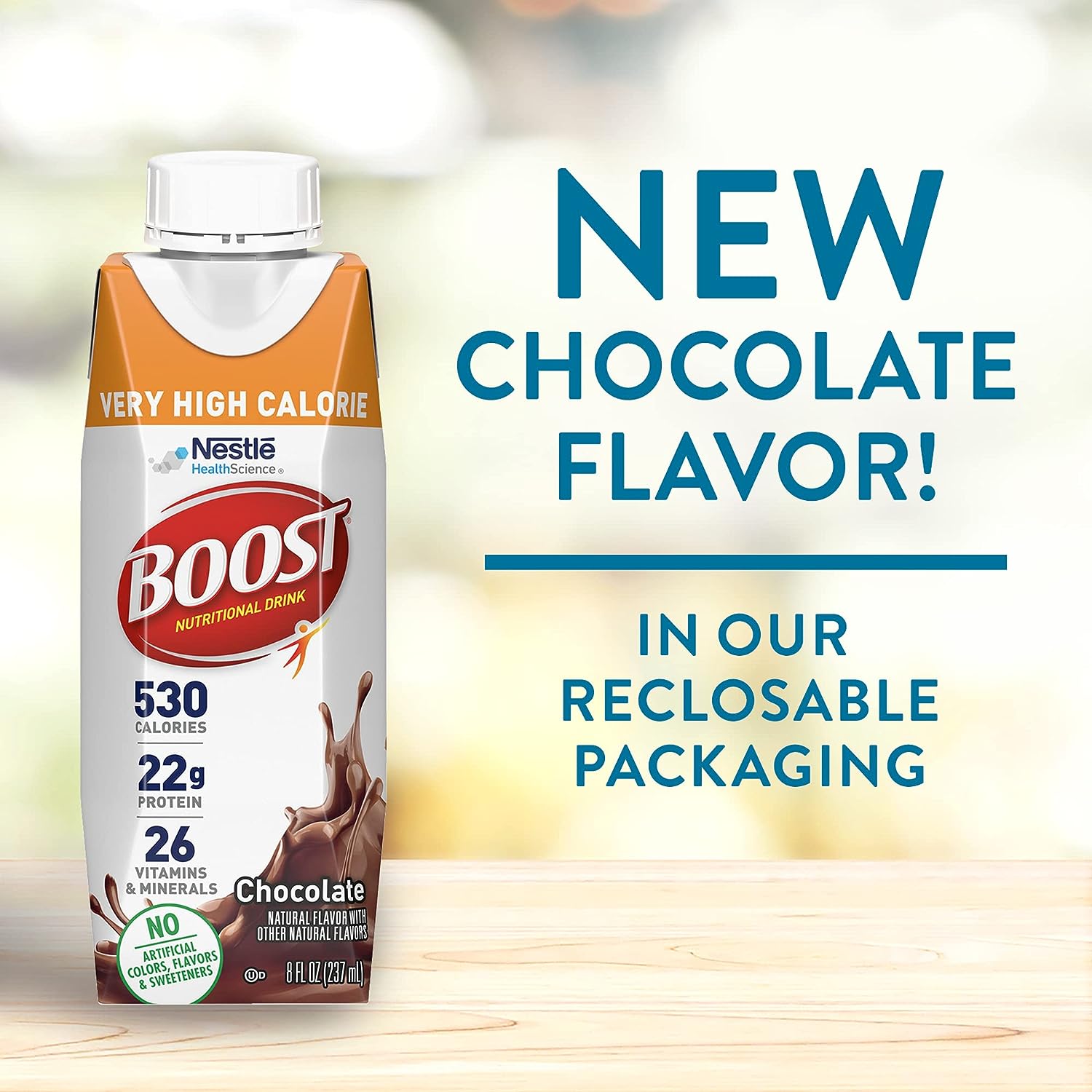 BOOST Very High Calorie Nutritional Drink, Very Vanilla, 8 Fl Oz (Pack of 24) - Image 2